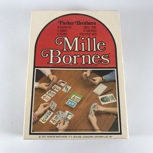 Vintage Mille Bornes Card Game - Parker Brothers 1971 Complete Sealed